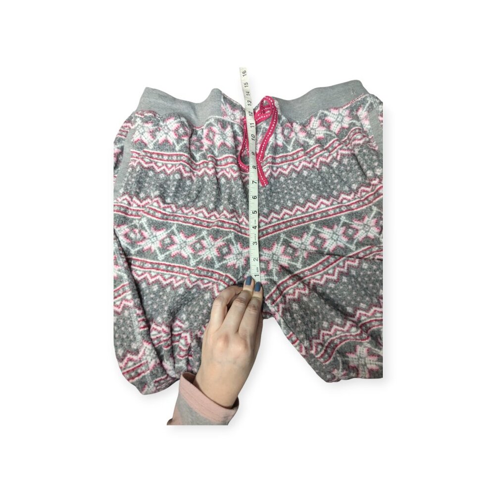 Nautica Winter Themed Red White Gray Women Fleece Pajamas 2 Piece Set Size XXL - Picture 13 of 16